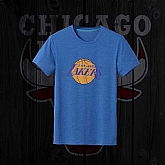 Men's Lakers Fresh Logo Blue Short Sleeve T-Shirt FengYun,baseball caps,new era cap wholesale,wholesale hats